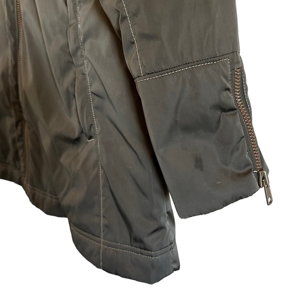 Athleta Moto Primaloft Insulated Coat/Jacket Olive Green - Picture 15 of 16